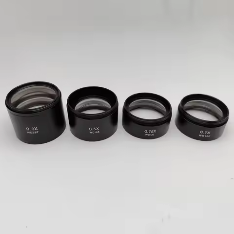 0.3X 0.5X 0.7X 0.75X 1.0X 1.5X 2.0X Auxiliary Objective Lens Barlow Lens For Binocular Trinocular St
