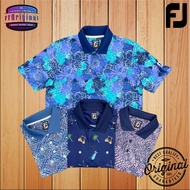 FJ Golf Shirt Short Sleeve Jersey Collar Shirt Embroidered Logo Printed Design Regular Fit Baju Golf