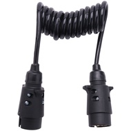 wsustore--1.6M 7 Pin Car Tow Trailer Extension Cable Lead Truck Plug Wire Parts Coupling Circuit Plu