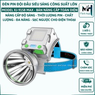Đèn pin đội đầu siêu sáng XJ 9516 cao cấp (pin rời sạc được cho điện thoại)chiếu xa 1000m tích điện