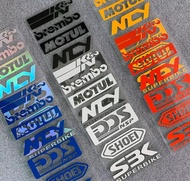 Set Reflective Motorcycle Side Strip Bike Helmet Sticker Car Styling Vinyl Decal For YAMAHA Honda KT