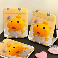 Bewildered yellow duck mirror sticker, warm style, convenient mirror