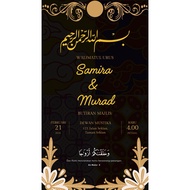 Design Kad Kahwin Canva Melayu Klasik