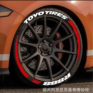 Motorcycle Tire Sticker Three-Dimensional Letter 3D Sticker PVC Car Sticker Conjoined Tire Sticker I