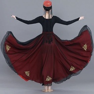 Xinjiang Dance Skirt Large Swing Skirt Practice Skirt Practice Skirt Performance Costume Ethnic Danc