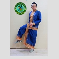 Baju Koko Pria Dewasa Setelan Celana Sarung Batik Kemeja Muslim Modern