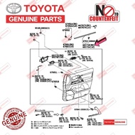 Toyota Land Cruiser UZJ200 FRONT & REAR DOOR GLASS INNER MOULDING LH/RH LC200