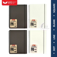 Unicorn A4 Spiral Notebook 80GM 160Pages ( LINE, GRID, DOTS, BLANK ) Travel Writing Note books pads 