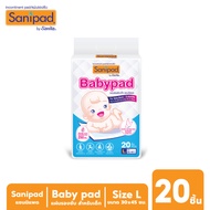Sanipad Babypad (L)/Baby Absorbent Pad (Size L: 30 x 45 Cm.) 20 Sheets/Pack For Newborns To 3