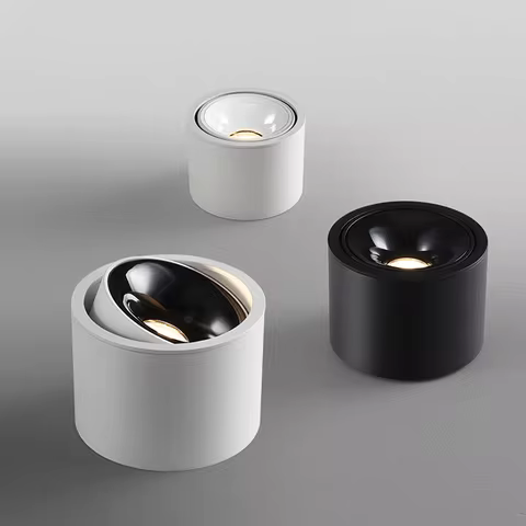 Adjustable Angle ultra-thin round downlight anti-glare household ceiling light LED spot light living