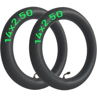 2-Pcs 14x2.50 Inner Tube 14 Inch Replacement Tube 14x2.5 Tube, Bent Valve Stem, Reinforced Thickness