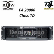 Power Amplifier RDW FA20000 FA 20000 Class TD - 2 channel Limited