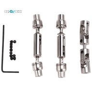 3Pcs Metal Drive Shaft CVD for  B16 B36  Q60 Q63 Q64 MN77 FY004 6WD 6X6 1/16 RC Car Upgrade Parts