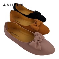 ASHLEY FASHION Shoes Women Plus Size Ribbon Ladies Flat Slip-ons / Kasut Saiz Besar Perempuan Wanita