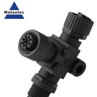 Penyambung NMEA 2000 T 3 Port 5Pin M12 Thread IP67 Kalis Air NMEA 2000 (N2k) (Tee) T-Connector untuk