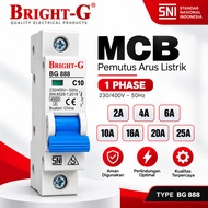 MCB BRIGHT-G 1P 1 Phase 2A, 4A, 6A, 10A, 16A, 20A, 25A NP