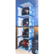 BEST SELLER Rak Buku Shenar 4 Susun/Rak Portable 1x5 Besi/Rak Helm/Rak