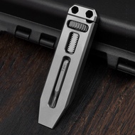 TC4 Titanium Alloy Multi-Function Pry Bar Corkscrew Screwdriver Mini Wrench Crowbar Pocket Tool Pend