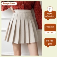 Flattering short tennis skirt with inner panties, high-quality waist pleated tennis skirt with Bemyn Store