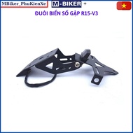Folding license plate tail r15v3, license plate tail r15v3, folding license plate tail with license 