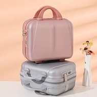 KMCIH กระเป๋าเดินทางขนาดเล็กแบบมีซิปกระเป๋าถือ ABS + PC มือจับกล่องเครื่องสำอางค์เดินทางกระเป๋าเดินทางขนาดเล็กผู้หญิง