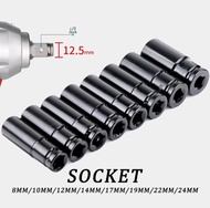 Kunci Sock Sok Adaptor Mesin Bor Listrik Buka Baut CVT 24mm Velg Mobil