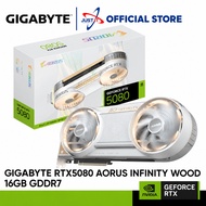 GIGABYTE GeForce RTX 5080 AORUS INFINITY WOOD 16GB GDDR7 GRAPHICS CARD ( GV-N5080AORUSIF WD-16GD )