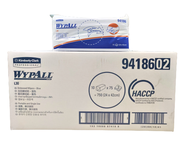 กระดาษเช็ดเอนกประสงค์แบบแผ่น สีฟ้า  WYPALL L30 Embossed 3Ply Wipers Blue 75 Sheet x 10 Pack by Kimbe