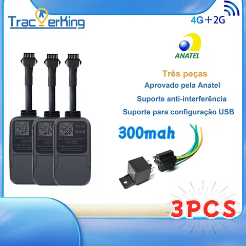 TrackerKing EC33 4G+2G GPS tracker 3units Locator Device Realtime Tracking j16 rastreador 4G GT06 Pr