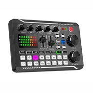 A9LC Microphone Sound Mixer Sound Card Mixing F998 Sound Card Console Amplifier Computer Sound Adapter