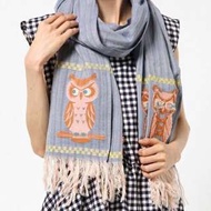 日本Ne-net貓頭鷹圍巾