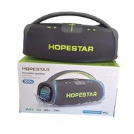 ลำโพงบลูทูธ Hopestar A80 350W พร้อมไมค์ลอย ลำโพง6ดอก มีไฟRGB ปรับเบส3โหมด ของแท้100% A65 สีฟ้า One