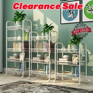 【SG Stock】Kitchen rack Kitchen organizer Shelf rack Metal trolley rack Storage rack