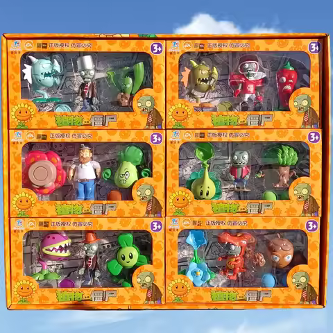 New Plants Vs Zombies 2 Chomper Jalapeno Rafflesia Zombie 3pcs Set Combination Genuine Game Scene Ga