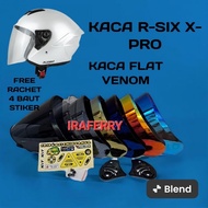 R-SIX X-PRO helmet visor | Flat visor venom helmet R SIX X PRO