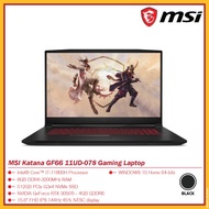 MSI Katana GF66 11UD-078 Gaming Laptop (BLACK)