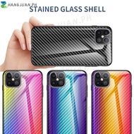 Carbon Fiber Glass Shell For OPPO A54 A74 A94 A8 A15 A15S A52 A92 A3S A5 A12E A5S A7 A12E Tempered Glass For OPPO A5 A9 A31 A53 2020 Coque Phone case