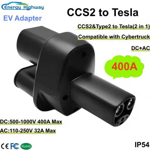 CCS2 To Tesla EV Charger Adapter 250A CCS2 Combo for Tesla Convertor for Car Charger CCS2 for Tesla 