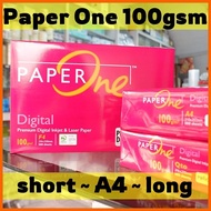 ☑️ ∈ ∥ Paper One 100 gsm Sub 28 Copy Bond Paper 100gsm A4 Short Long