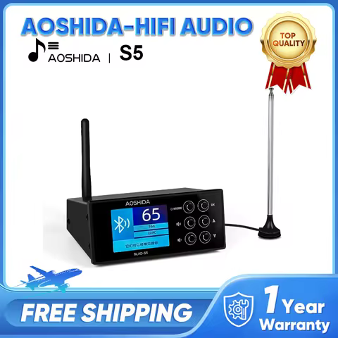 AOSHIDA BLAD-S5 Bluetooth FM Audio Reciver Bluetooth5.1 Converter 20 Meters Strong Signal RM Radio E
