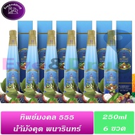 ( 6 ขวด) น้ำมังคุดทิพย์มงคล 555 ตราพนารินทร์ ขวด 250 ML Panarin Brand น้ำมังคุด แท้ ฉลากไทย สั่งตรงจ