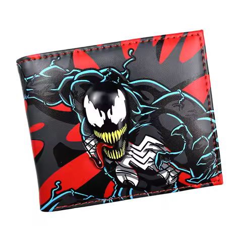 Metal 3D Design Comics Hero Venom Wallet with Coin Pocket