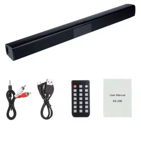 Bluetooth Speaker Wireless Soundbar TV Bluetooth Insert Card BS-28B Soundbar Stereo 4 Horns BS-28B T
