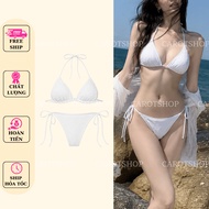 [FIRE] 2-Piece Lace Tie Bikini Set K6384_CAROTSHOP