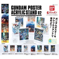 Bandai BANDAI Gashapon Gundam Movie Poster 2 Acrylic Stand Lovers V Flashing Hathaway SEED