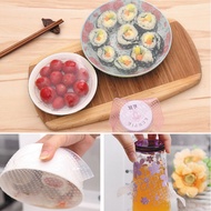 4pcs Kitchen Tools Reusable Silicone Food Wrap Seal Cover Stretch Cling Film lg