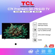 [FREE Soundbar] Malaysia TCL TV C7K Premium QD-MiniLED TV 65" | 75" | 85"