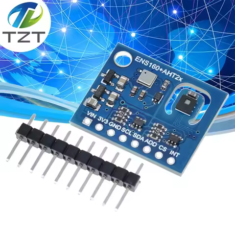 ENS160+AHT21 CARBON Dioxide CO2 eCO2 TVOC Air Quality And Temperature And Humidity Sensors Module Re