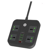 COLOGO 🥇 Malaysia Plug Adapter 4AC/4 Plug 3 USB Charger Power Outlet 2/5 Meter Cable Power Extension