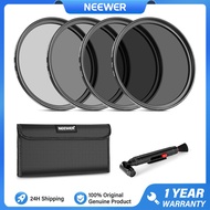 Neewer ND Filter Kit 52mm/67mm | ND2-ND16 + Cleaning Pen + Pouch | for Canon Nikon Sony DSLR
